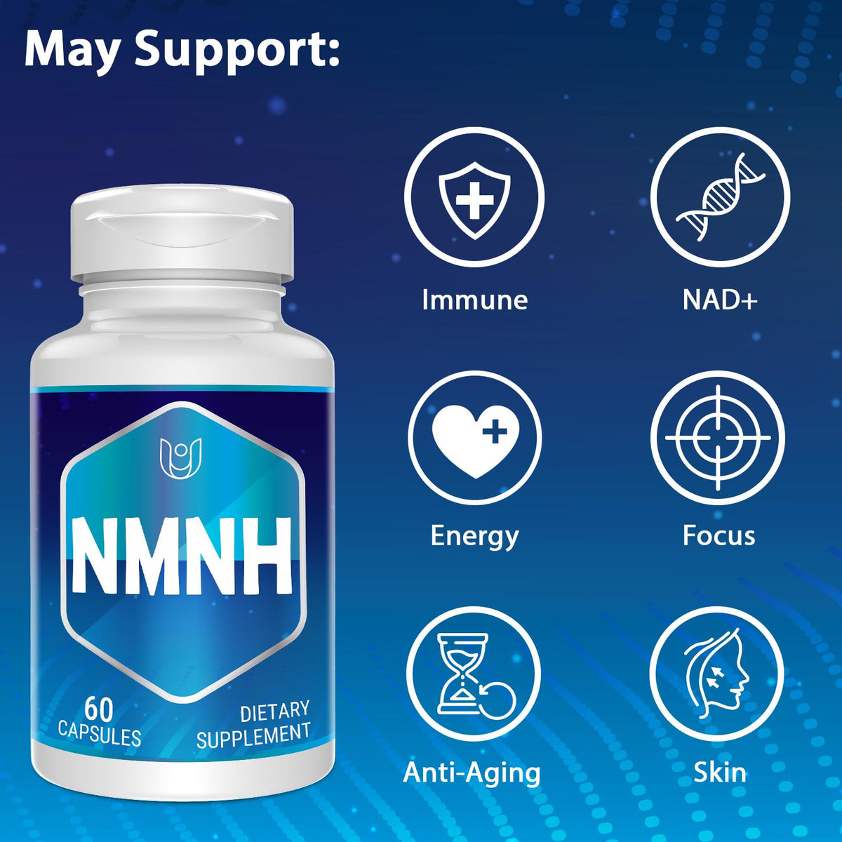 Ucessuyy NMNH 500 mg 60 capsules emballage