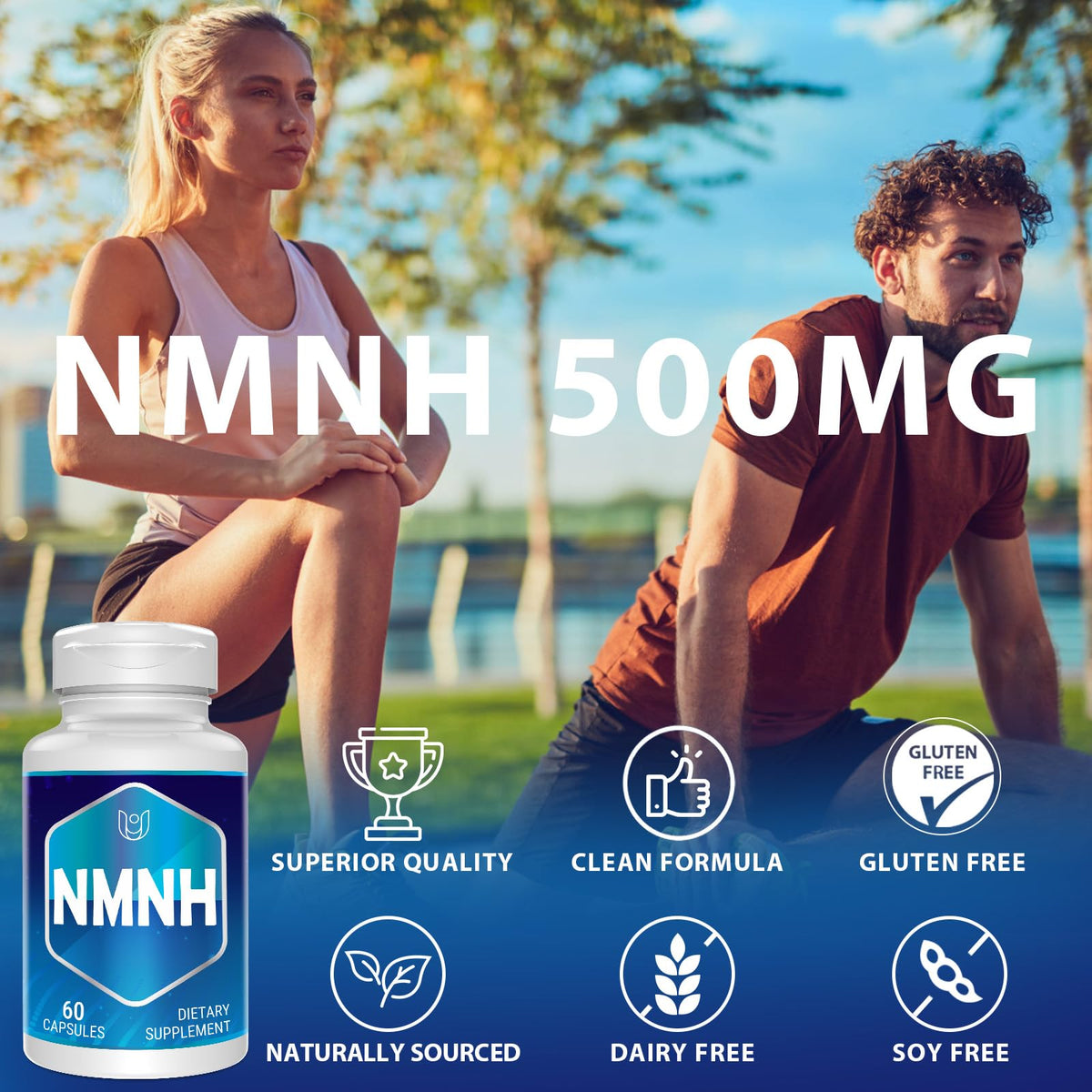 Ucessuyy NMNH 500 mg capsule ouverte sur une table
