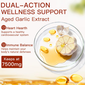 ULIKEATM Ail Vieilli 7500mg 300 Capsules avec des ingrédients naturels