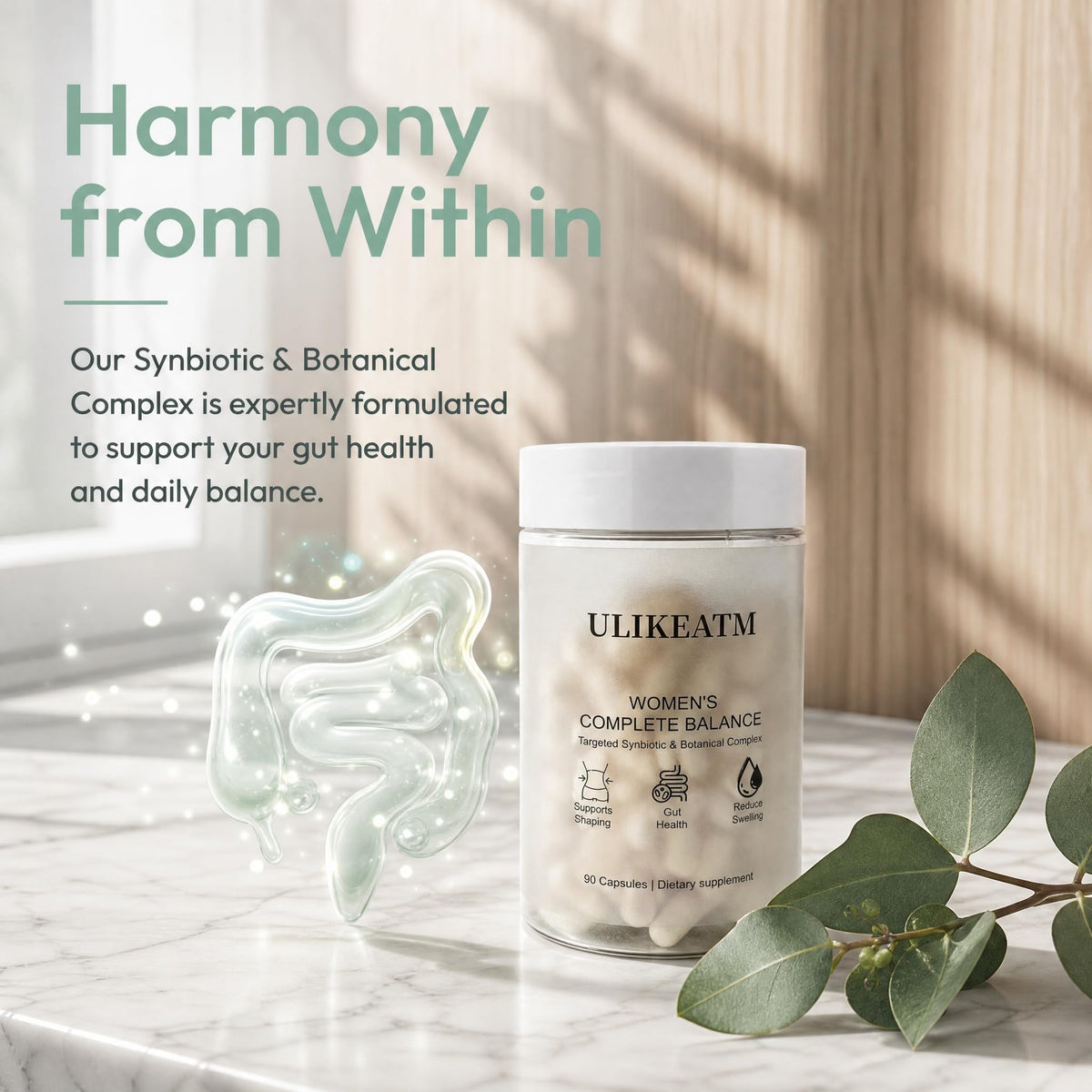 ULIKETM Capsules Probiotiques Biofilm - étiquette du produit