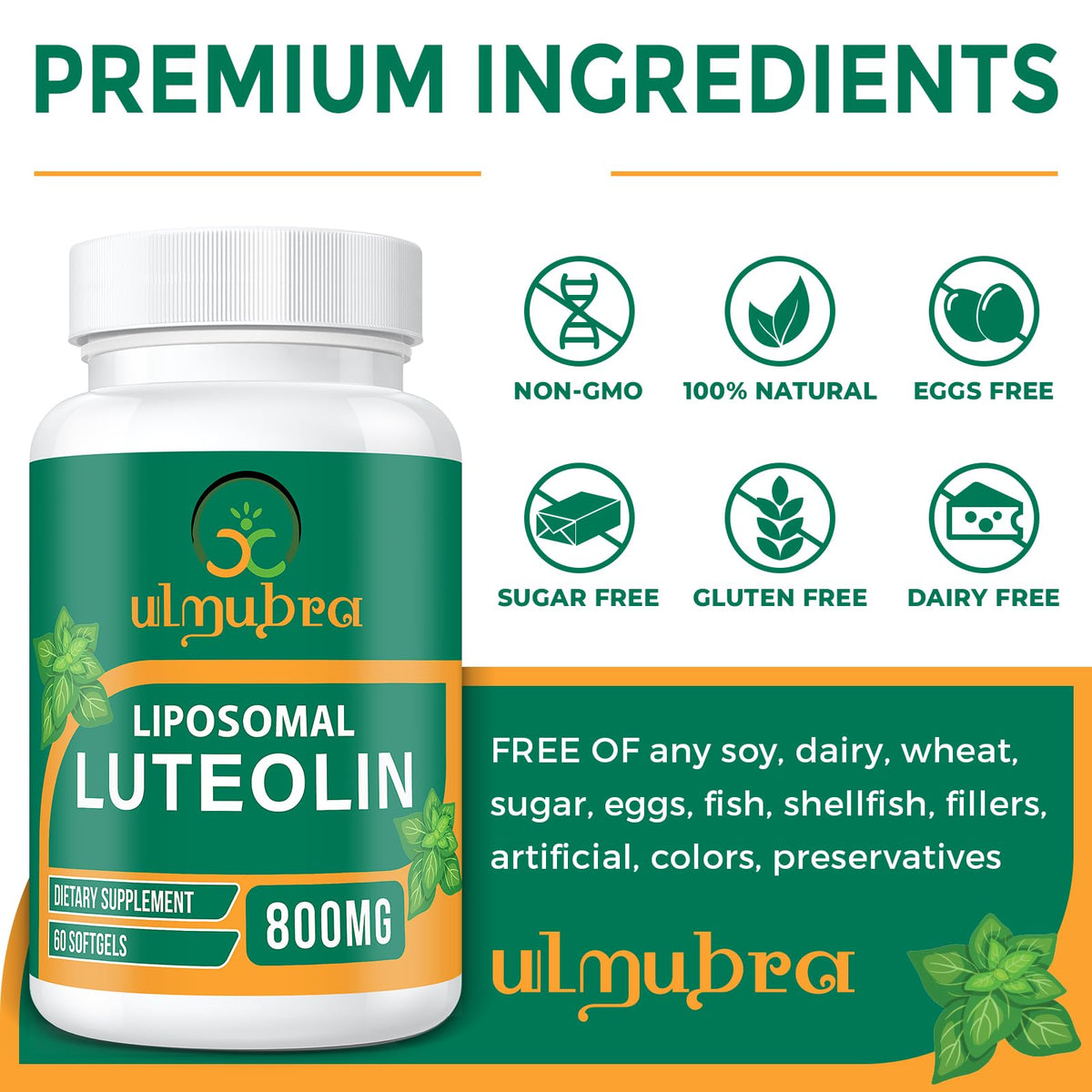 Ulmubra Luthéoline 800MG gélules avec étiquette descriptive