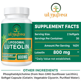Ulmubra Luthéoline 800MG gélules avec une tasse d'eau