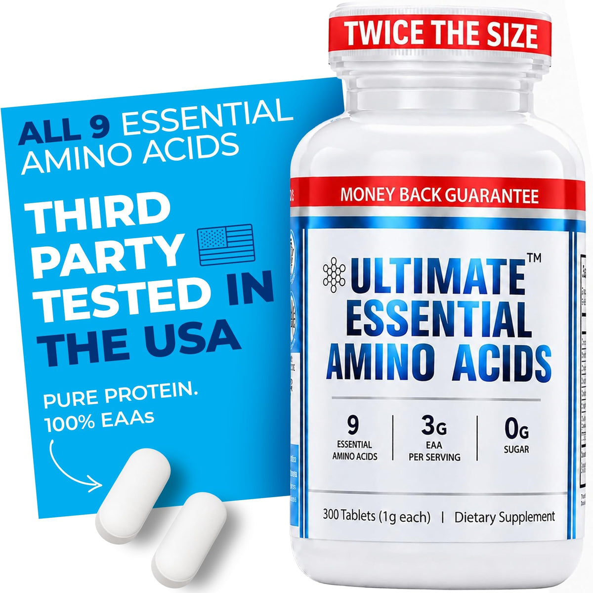 Ultimate Acides Aminés Essentiels 3000mg, vue avant