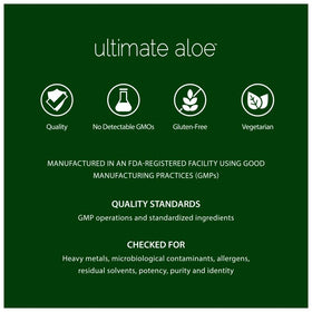Ultimate Aloe jus d'aloe vera saveur fraise kiwi, en gros plan sur le liquide