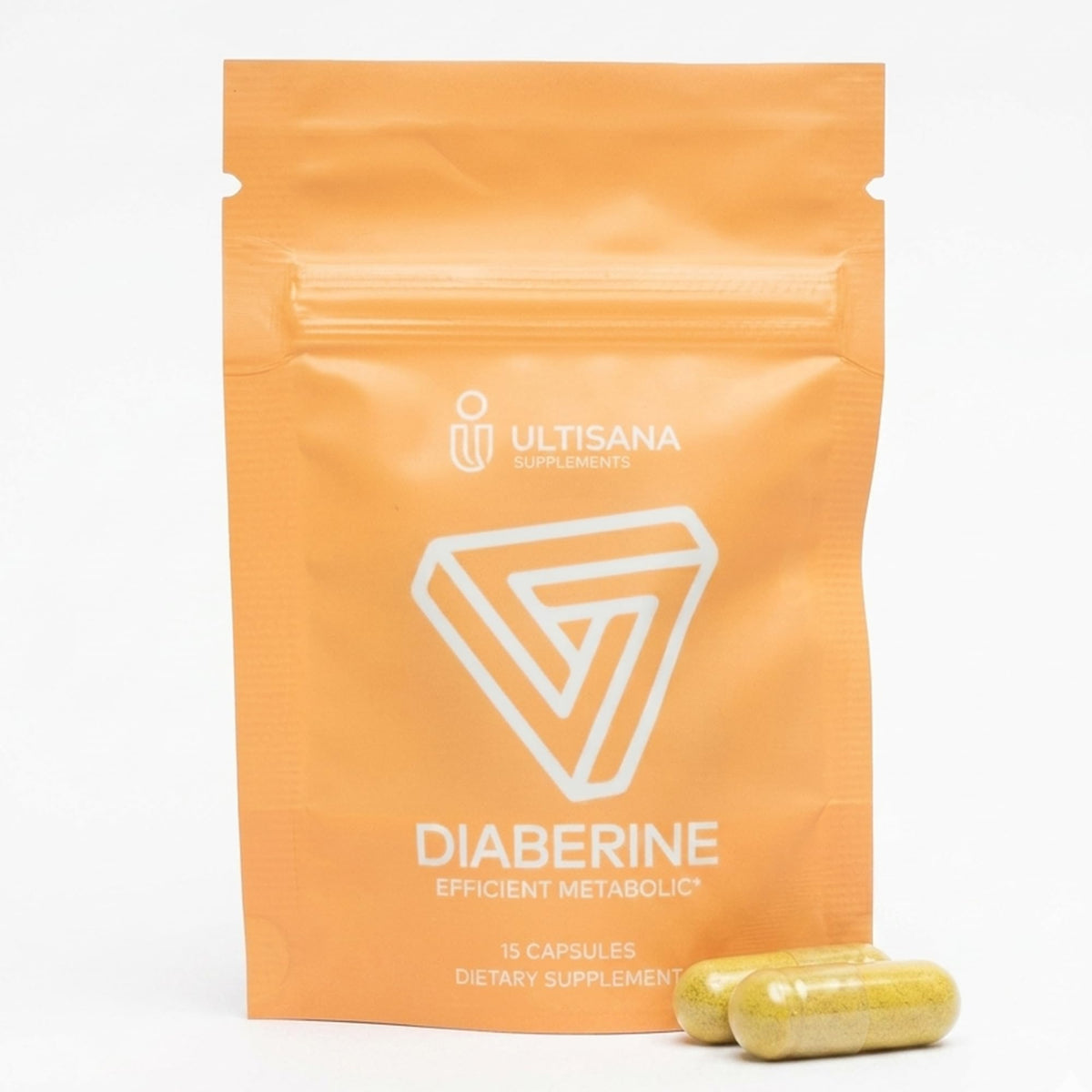 Ultisana Diaberine 500 mg capsules dans un sachet refermable