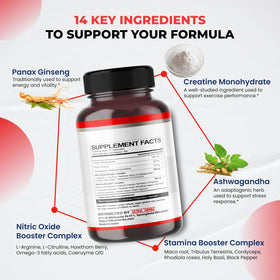 ULTRA HERBS Capsules de créatine sur fond blanc