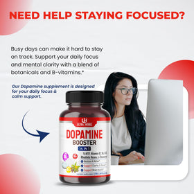 ULTRA HERBS Complément Alimentaire Focus Dopamine 90 Capsules arrière