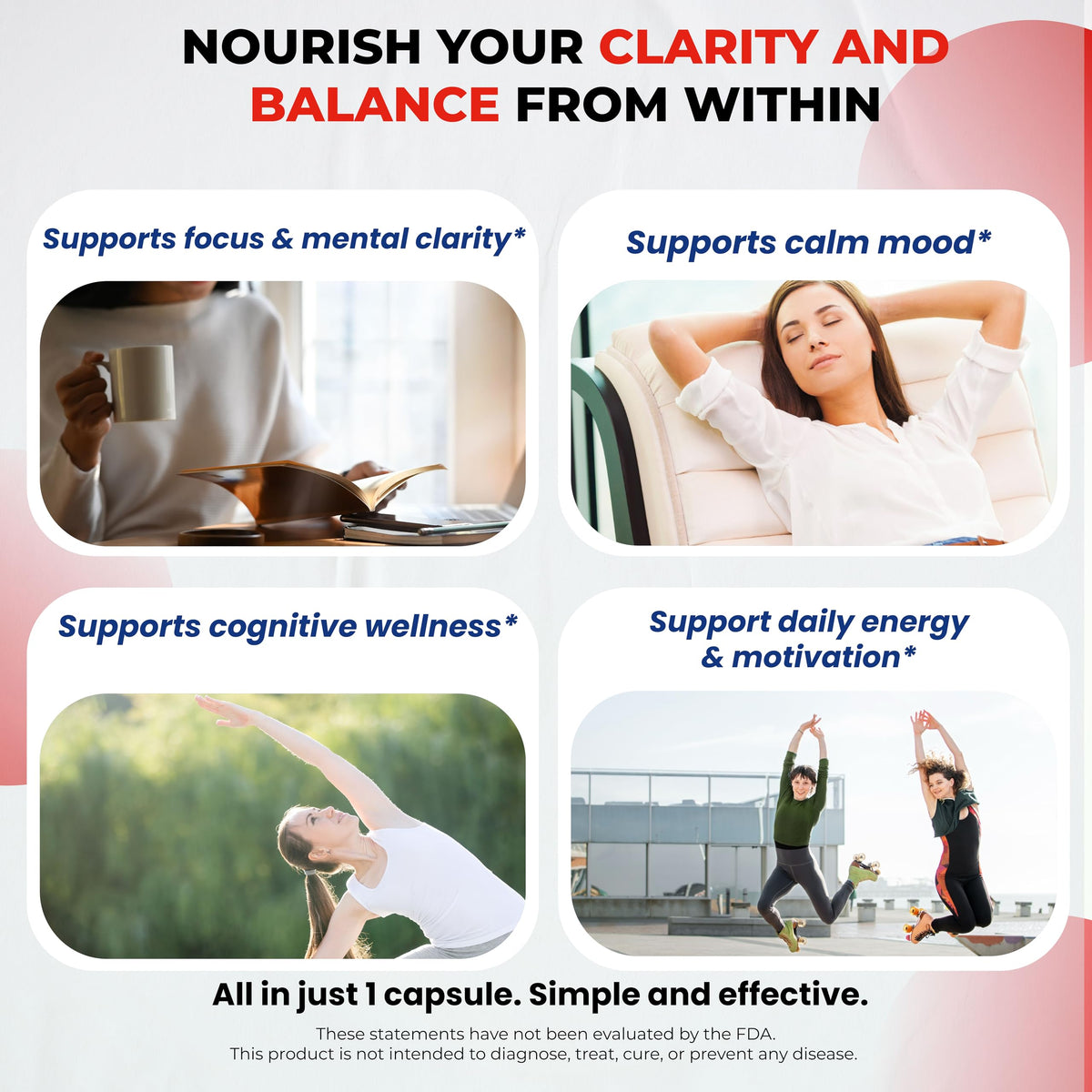 ULTRA HERBS Complément Alimentaire Focus Dopamine 90 Capsules avec étiquette détaillée