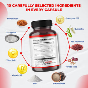 ULTRA HERBS Nattokinase 4000FU 150 Capsules sur fond blanc