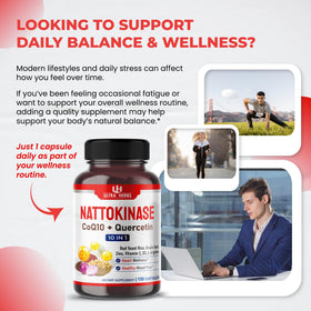 ULTRA HERBS Nattokinase 4000FU 150 Capsules vue arrière