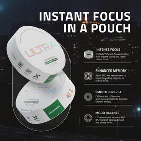 Ultra Pouches sachet Wintergreen avec ingrédients naturels