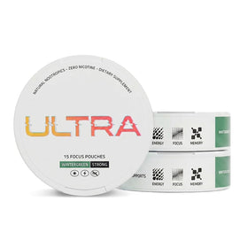 Ultra Pouches Ultra Focus Pouches Wintergreen 3 canettes vue de face