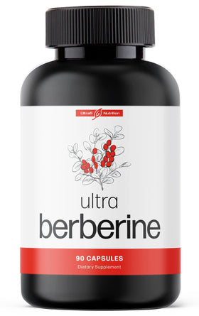 Ultra6 Nutrition Complément de Berbérine 600mg - Flacon vue de face