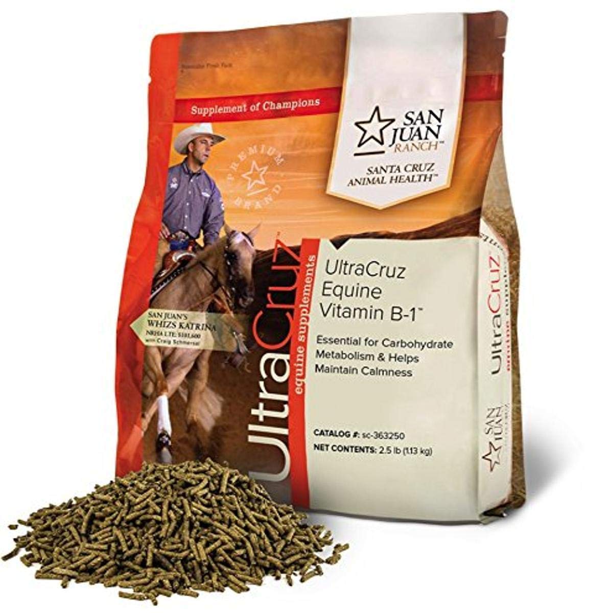 UltraCruz Vitamine B-1 Équine 1202g vue avant avec emballage