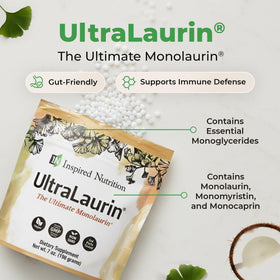 UltraLaurin® Monolaurin 3000 mg côté de la boîte