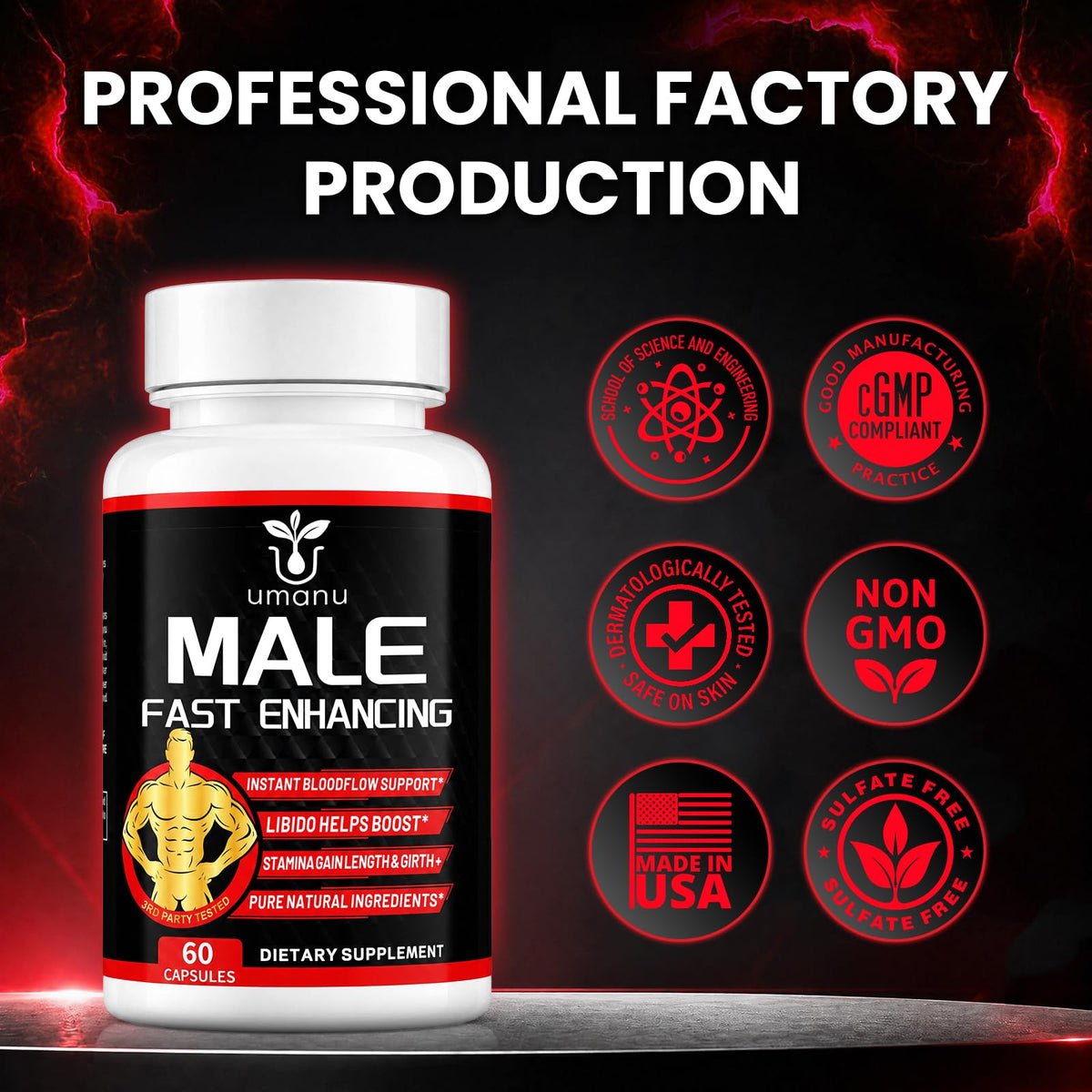 Umanu Complément Alimentaire Masculin 59g en mode de vie actif