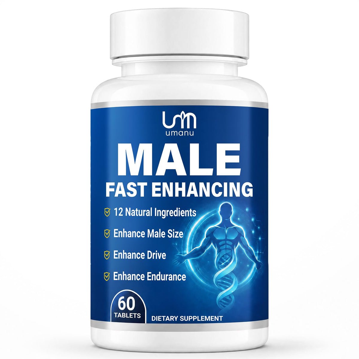 Umanu complément alimentaire masculin 60 gélules, emballage avant