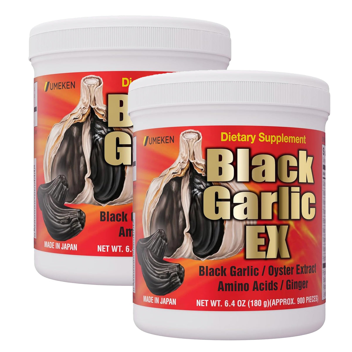 Umeken Black Garlic EX 180g bouteille vue de face
