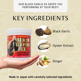 Umeken Black Garlic EX étiquette et contenu
