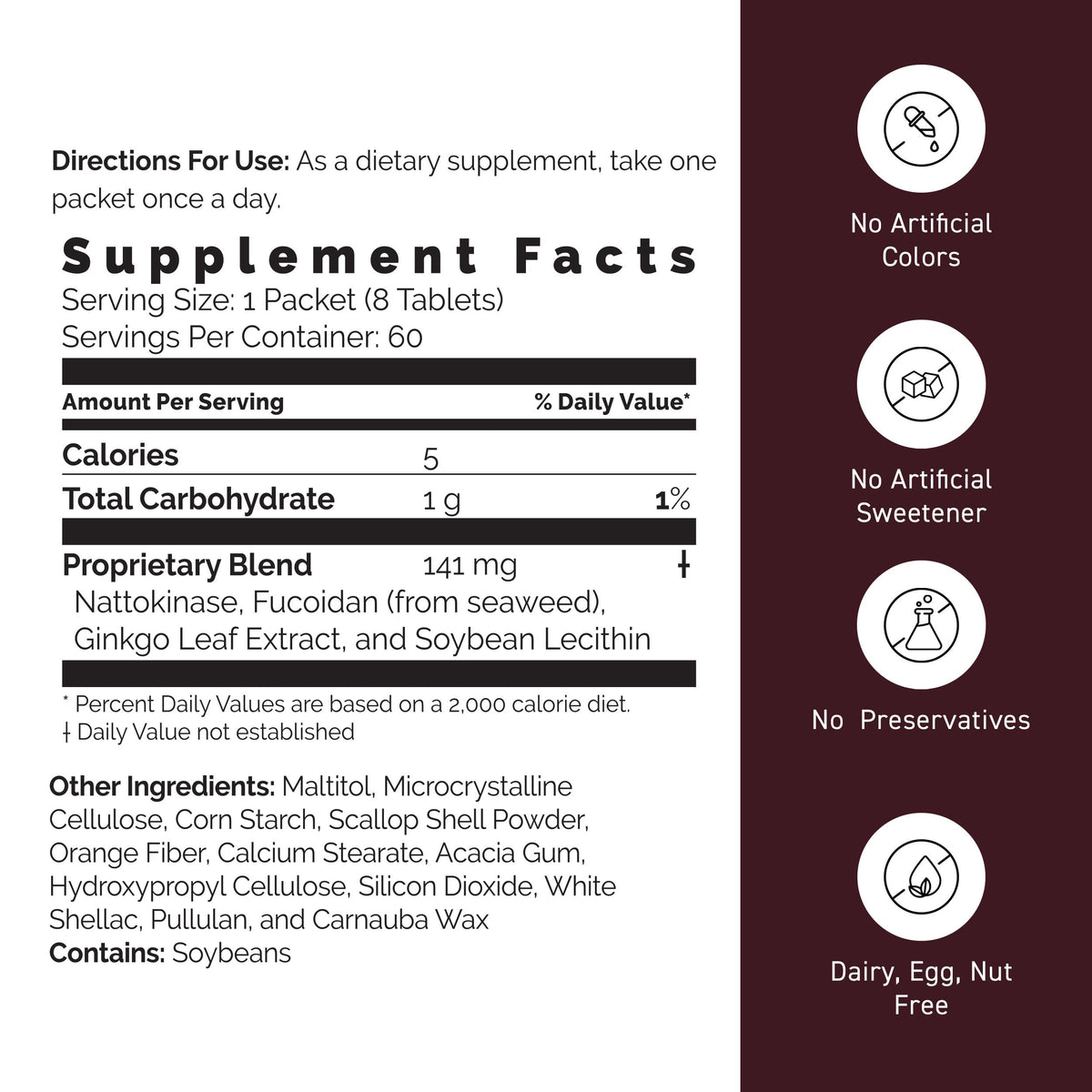 Umeken Nattokinase Plus Fucoidan illustration de routine quotidienne
