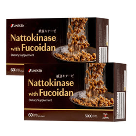 Umeken Nattokinase Plus Fucoidan paquet avant avec sachets