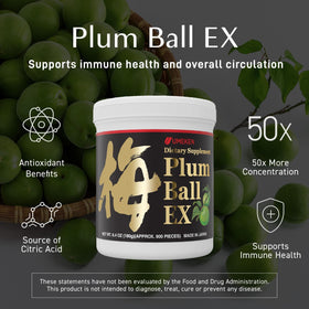 Umeken Plum Ball EX 180g bouteille vue de dos
