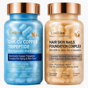Umikiss GHK-Cu Peptide complément pour cheveux, peau et ongles, vue de face