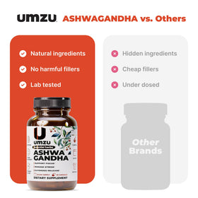 UMZU Ashwagandha, emballage sur fond neutre