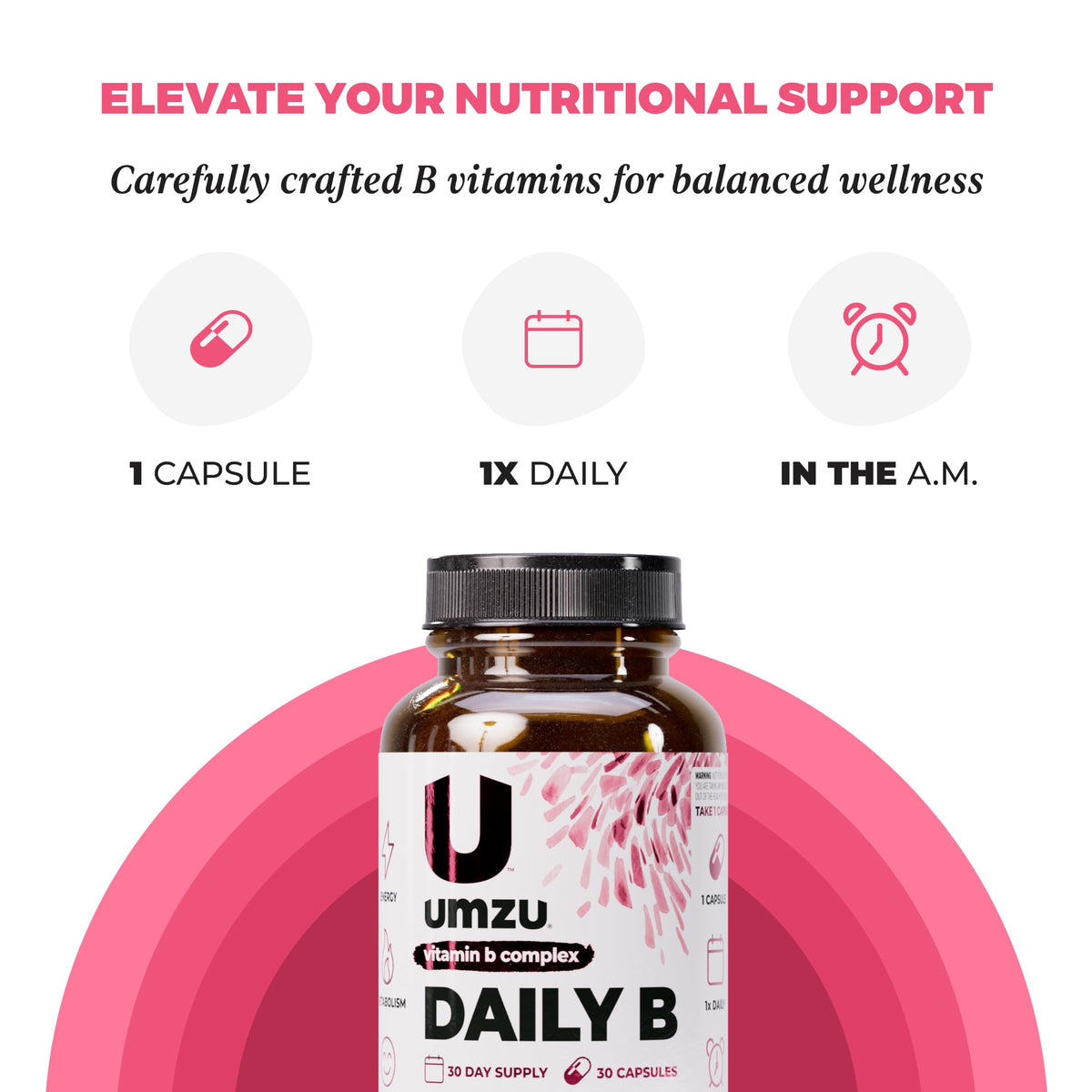 UMZU Complexe de Vitamines B 30 jours sur table
