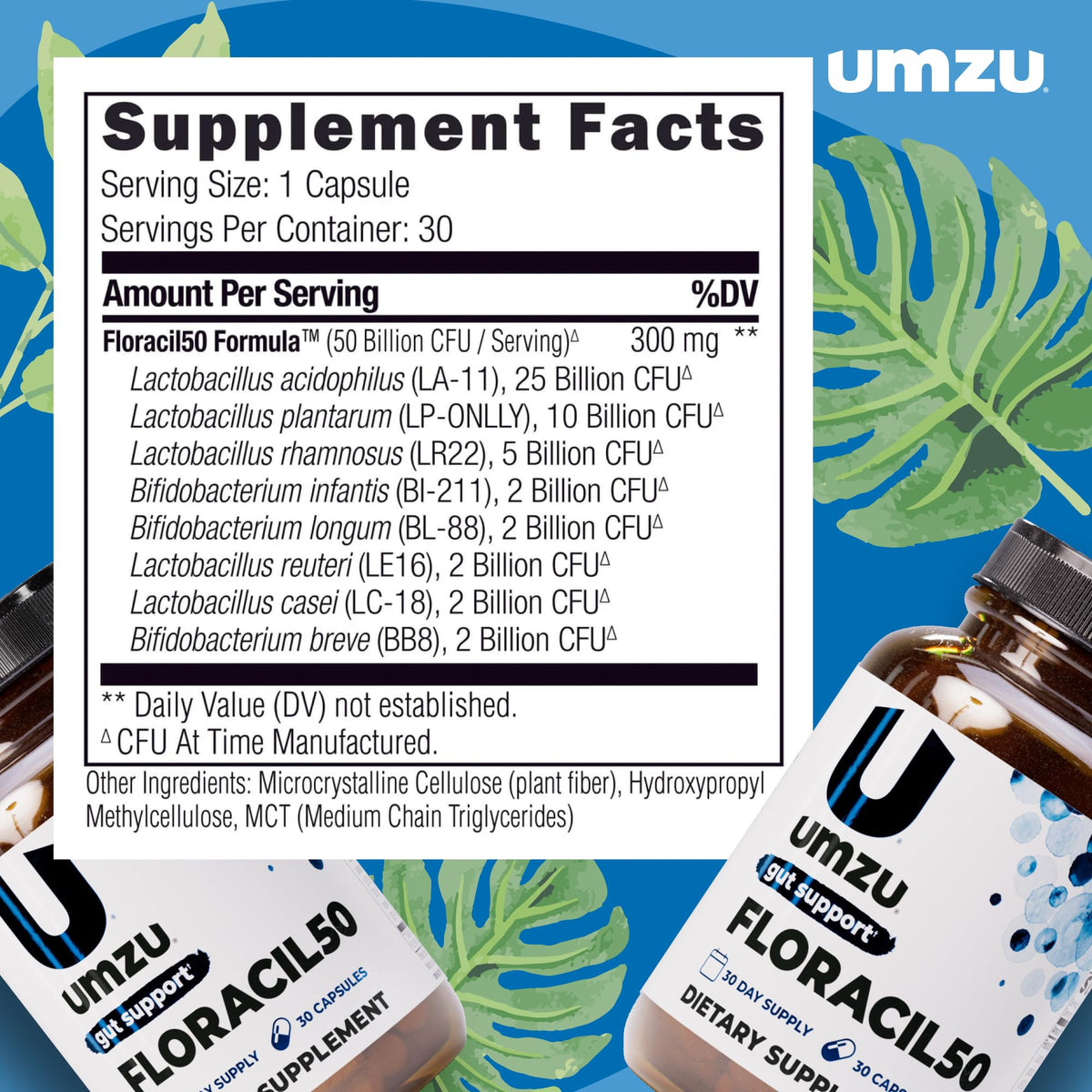 UMZU Floracil50 complément probiotique 50 milliards CFU capsules