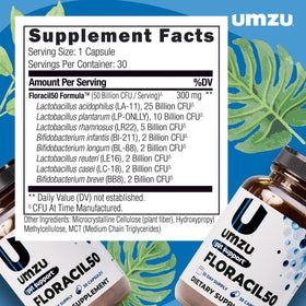 UMZU Floracil50 complément probiotique 50 milliards CFU capsules