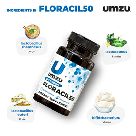 UMZU Floracil50 complément probiotique 50 milliards CFU contenant