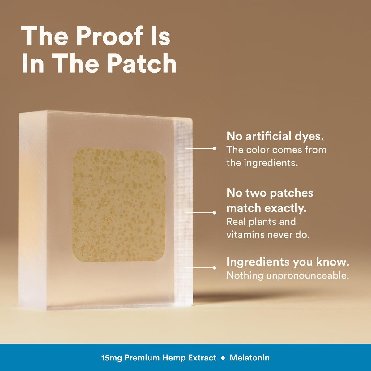 Un patch Nite Nite de The Good Patch sur une surface plane
