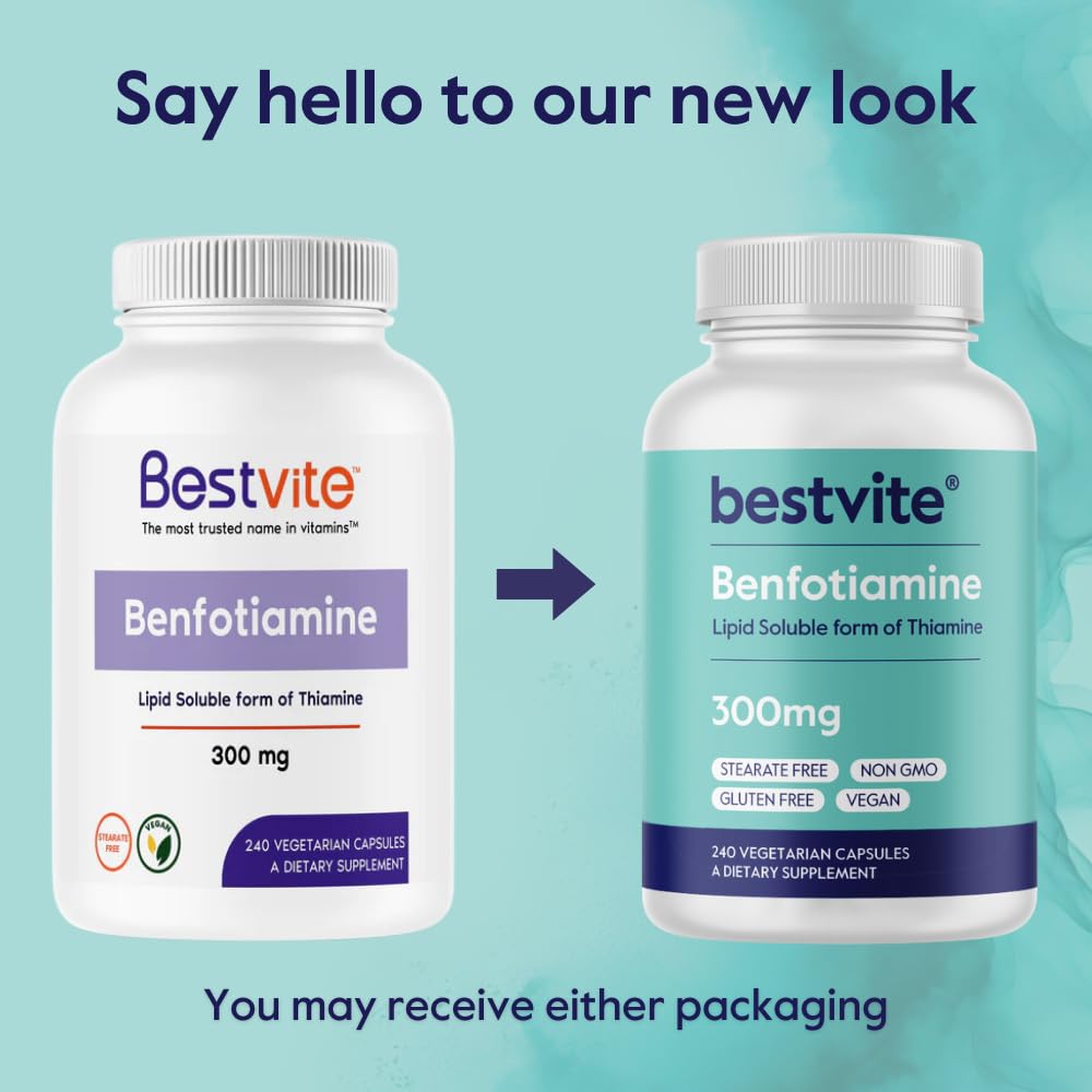 Une capsule de BESTVITE Benfotiamine sur fond blanc
