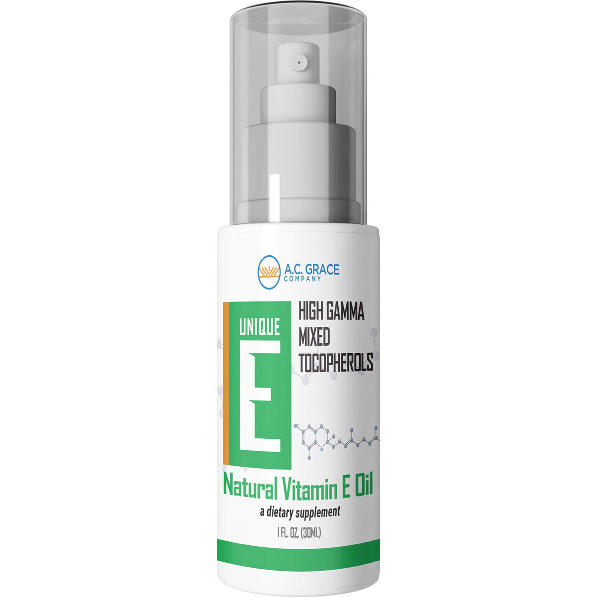 UNIQUE E Huile de Vitamine E Naturelle 30 ml - vue avant