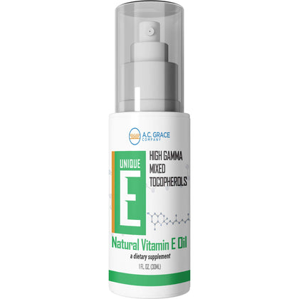 UNIQUE E Huile de Vitamine E Naturelle 30 ml - vue avant