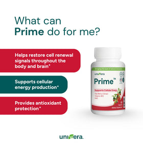 Univera Énergie Cellulaire 60 Capsules montrant l'étiquette