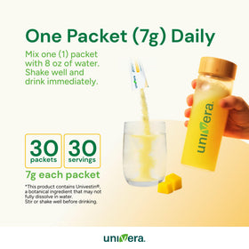 Univera Glucosamine sur une table avec d'autres suppléments