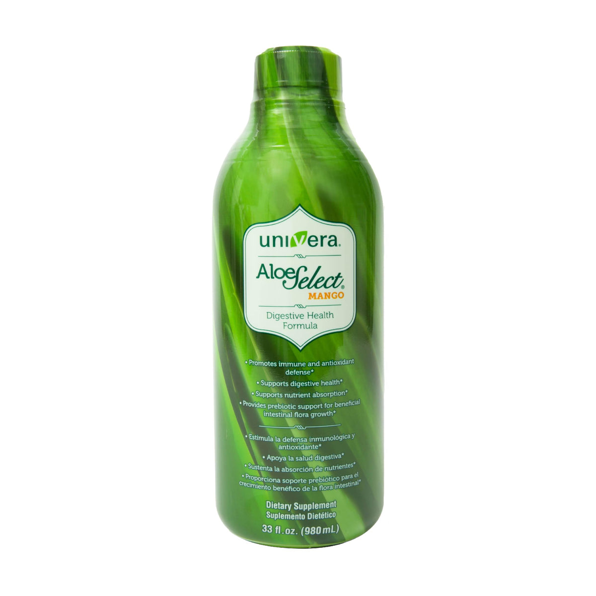 Univera Jus d'Aloe Vera Bio 1L, bouteille ouverte