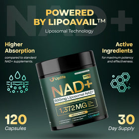 UPLIFE complément NAD+ 1 372mg avec capsules végétariennes