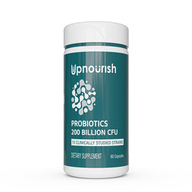 UpNourish Probiotiques 200 milliards CFU 60 capsules végétales vue de face