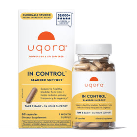 Uqora Complément Alimentaire Soutien Vésical 60 Capsules - Vue avant du flacon