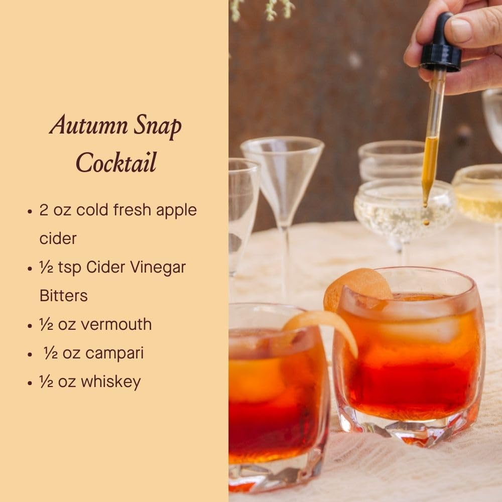 Urban Moonshine Vinaigre de Cidre Bitters 60 ml en situation de consommation