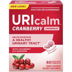 Uricalm Cranberry 60 comprimés vue avant avec emballage