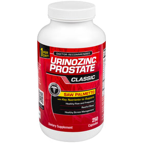 Urinozinc Complément Alimentaire Prostate 250 gélules vue de face