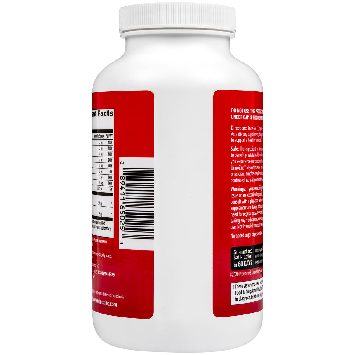 Urinozinc Complément Alimentaire Prostate gélule avec ingrédients clés