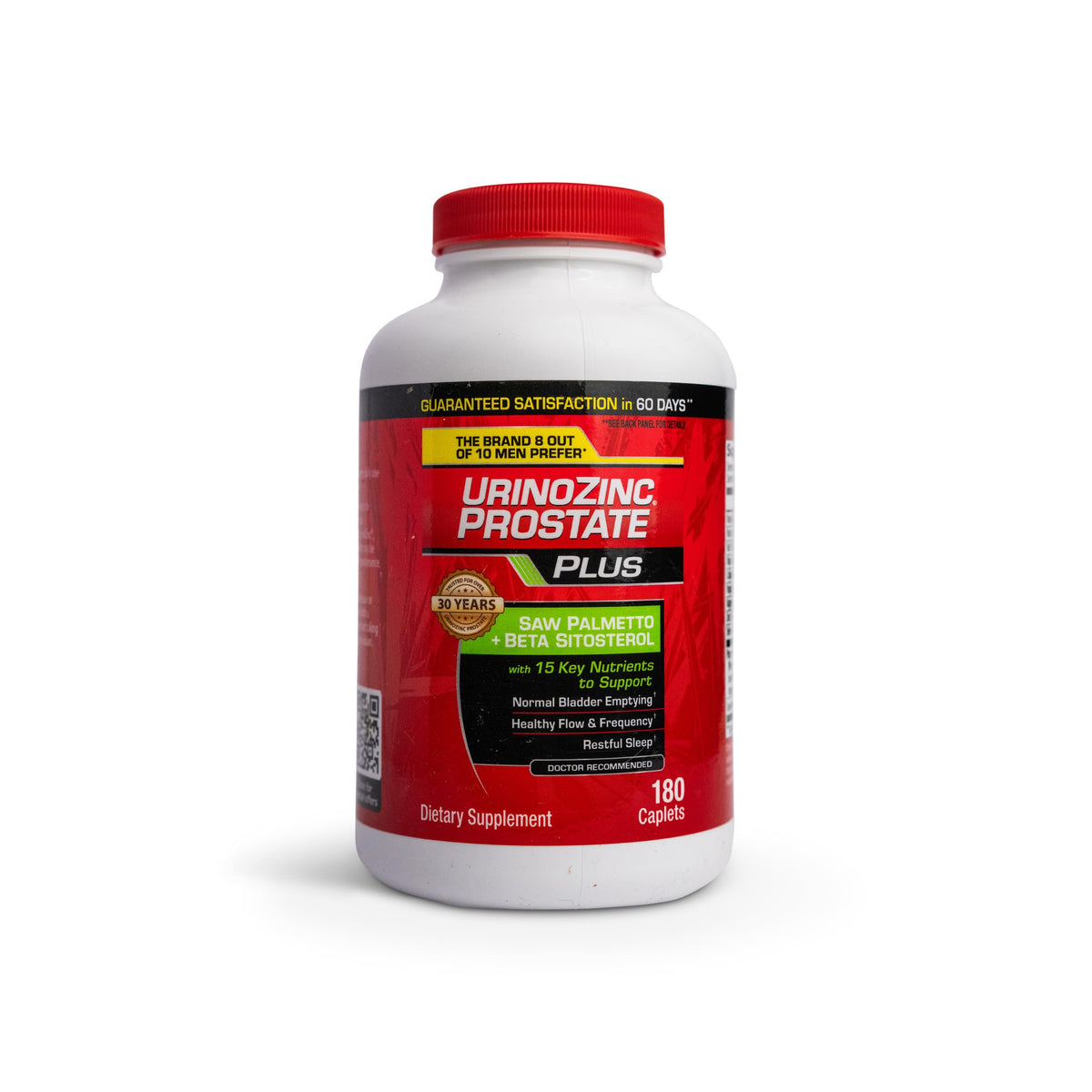 Urinozinc Complément Prostate 180 gélules, avant du produit