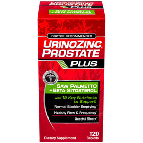Urinozinc Prostate Plus 120 gélules, vue avant du flacon