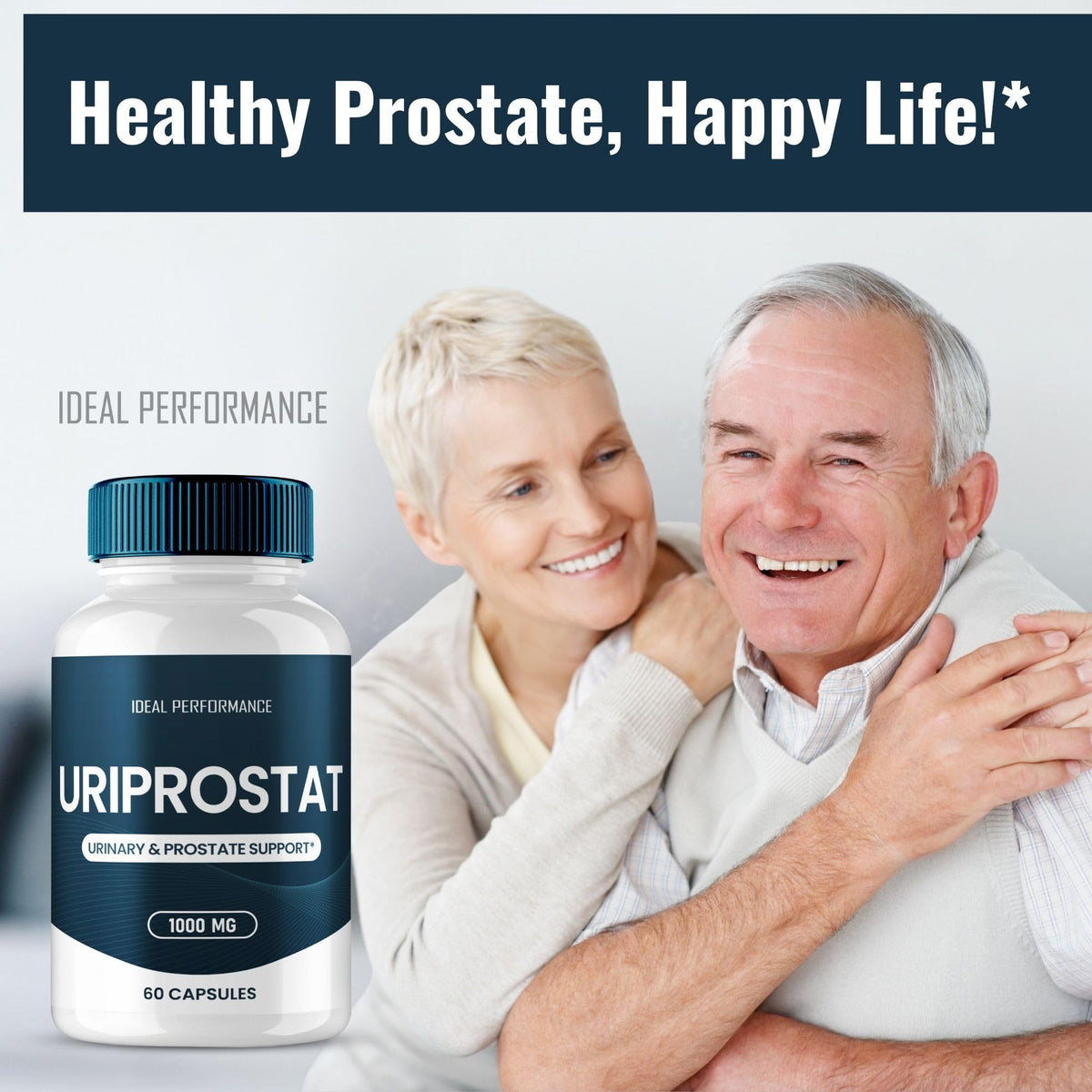 Uriprostat Compléments Alimentaires Prostate sur un fond neutre