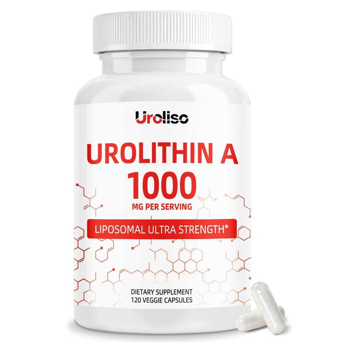 Urolithin A 1000mg Uroliso capsules front view